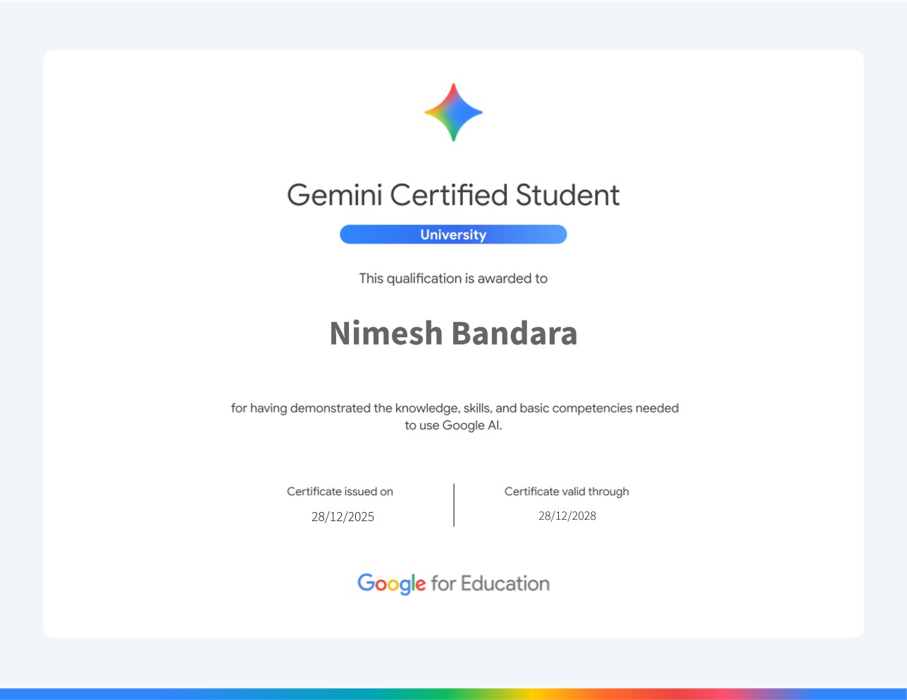 Certificate 8